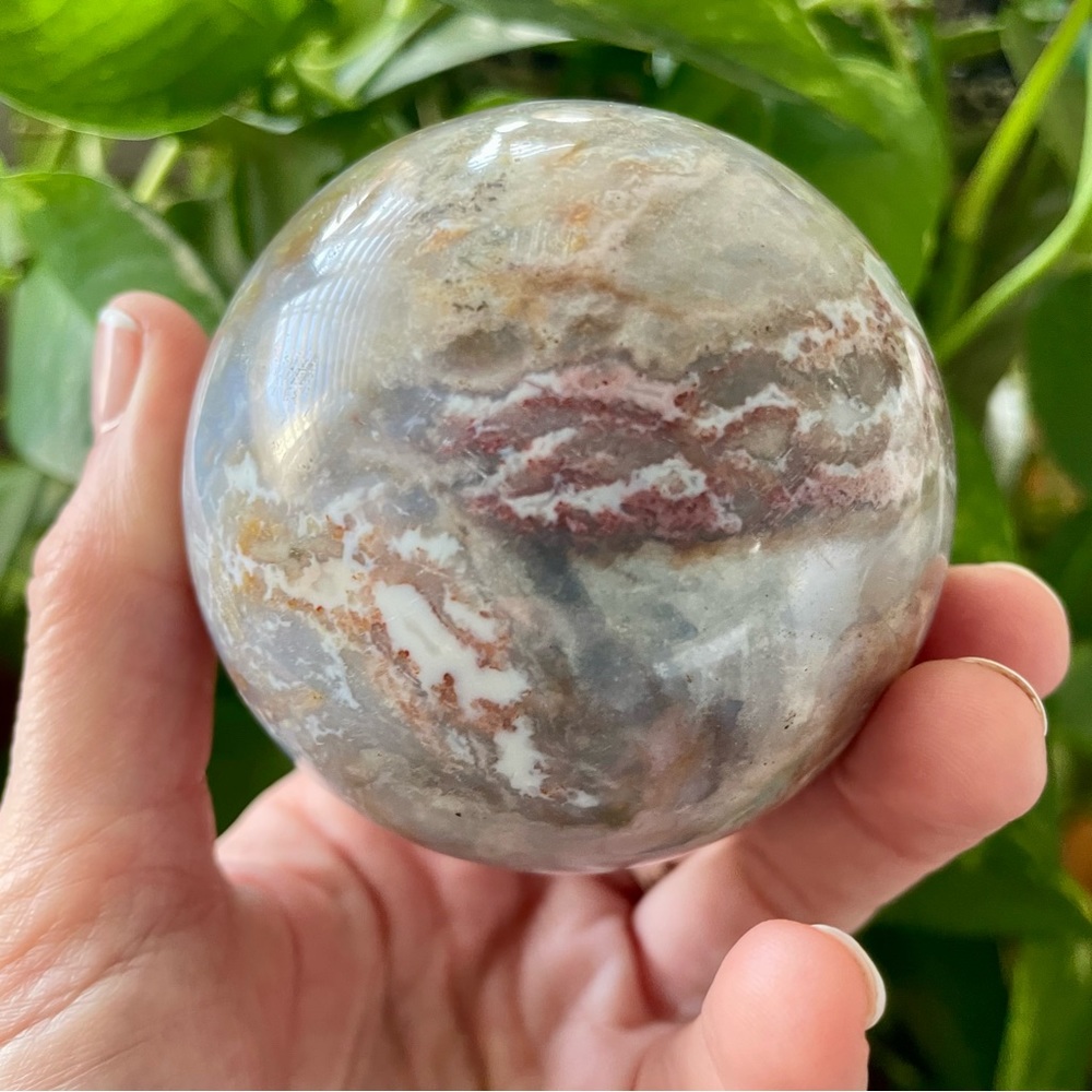 🌊Ocean Jasper Crystal Sphere🌊 ~approx 3”